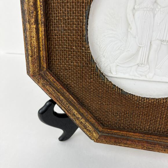 Royal Copenhagen White Bisque Porcelain Wall Plaque Relief Neoclassical - Picture 4 of 7